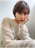 大人かわいいシースルーヘア☆マニッシュショートヘア