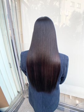 キュア 表参道(CURE) 黒髪/グレージュカラー/ココアベージュ/ヘルシーロング[表参道]