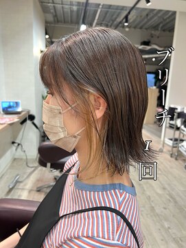 コワファーストナガサキシャンプーボーイ(COIFF1RST NAGASAKI SHAMPOO BOY) インナー×ブロンド！