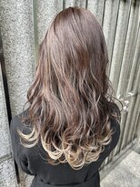 ムード タテマチ(mood tatemachi)&nbsp;テールカラー/裾カラー　ホワイトベージュ