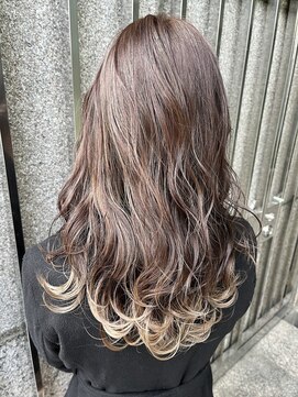 ムード タテマチ(mood tatemachi) テールカラー/裾カラー　ホワイトベージュ