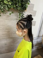 ロカット サロン(Roquat Salon)&nbsp;コーンロウハーフアップ【立川／バイカルテ／国立／ヘアセット】