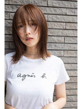 ヘアーラニッシュ 柏の葉キャンパス店(hair Lanish) 顔まわりレイヤー/20代30代40代/外ハネボブ