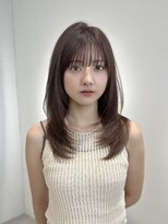 ジョエミバイアンアミ(joemi by Un ami)&nbsp;★カールセミディシアーカラー姫カット小顔カット韓国レイヤー