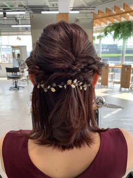 グランデュール 東静岡池田店(GRANDEUR) ミルクティーベージュダブルカラーケアブリーチハイライトカラー