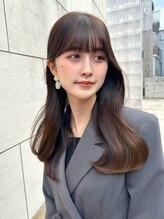 ラグーン 原宿 表参道(LAGOON) トレンド前髪韓国美髪女神ヨシンモリヘアチョコレートカラー