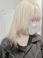 ジィルム(XELM)&nbsp;ハイライトカラーミルクティーベージュレイヤーカット