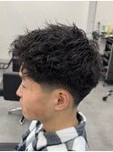 テーパーフェード・ピンパーマ