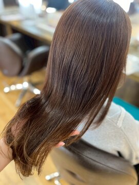 ヴァンカウンシル 清須店(VANCOUNCIL) るツヤ質感が魅力の艶髪ロング/髪質改善/ブラウン