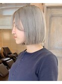 ハイトーン　ブリーチ　ブロンド　シルバー　グレージュ