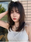 大人可愛い20代30代40代50代小顔レイヤーセミロング