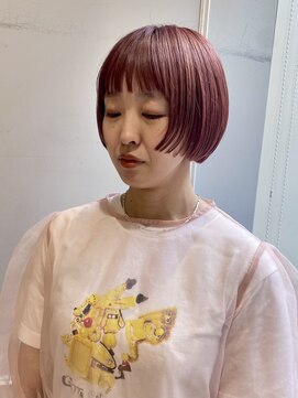 ネオリーブギンザ 銀座店(Neolive GINZA) ダブルカラー／ピンクカラー／マッシュショート／前上がりボブ