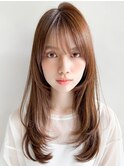 シースルーバングサイドバングイメチェンナチュラルカール