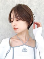 ロエ 福山川口店(loe)&nbsp;【loe】丸みショート×美シルエット×ヘーゼルブラウン