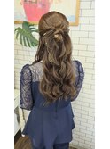 *THERIRE. 結婚式お呼ばれ×カチモリハーフアップ*