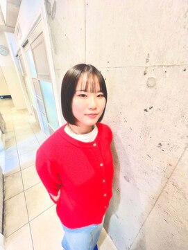 ナチュラルな丸みストレートボブ