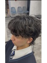 オム ブランシェ(HOMME BLANCHE’)&nbsp;【KAZUKI】縦落ちのシャドウパーマ×ケアクリームパーマ