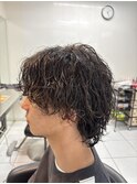 サーフカール ウルフパーマ メンズパーマ メンズウルフ 眉毛