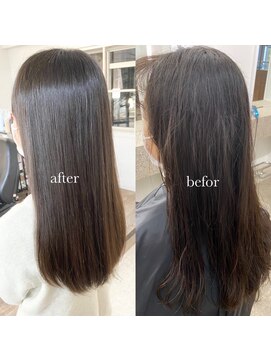 ハムレッツ 髪質改善/縮毛矯正乾かしただけできまる髪質改善ストレート