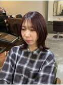 red greige × layer cut♪/ウルフ/レッドカラー/レイヤーカット