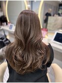 イメチェンヘアスタイル小顔に見せるヘアココアベージュ