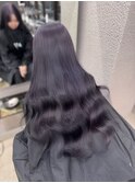 ミルクティーブロンド/ダークブルー/ワンホンレイヤー/韓国巻き