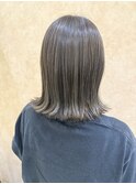 ボブ×王道アッシュグレージュ