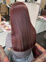 キャパジャストヘアー(CAPA just hair)&nbsp;ブリーチなしボルドーワインレッド