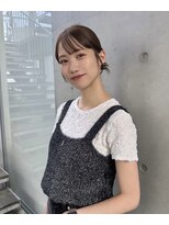 クラン調布北口店(CLAN)&nbsp;透け前髪のナチュラルまとめ髪｜調布