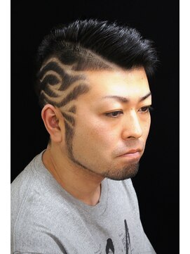 カプリヘアーデザイン(Capri Hair design) 七三・ツーブロック★トライバルバリアート