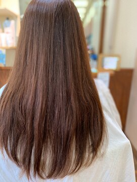 ヘアーフュージョンイザワ ピンクブラウン