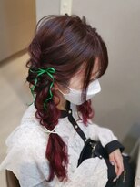 ヘアセットサロン ミント(Hair set salon MINT)&nbsp;編みおろしツイン