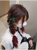 編みおろしツイン