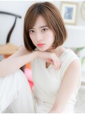 【macaron】大人系☆センター分けボブ　ストレートa