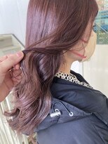 ロカ(roka) ピンクラベンダーブラウン ふんわりカール ピンクベージュ