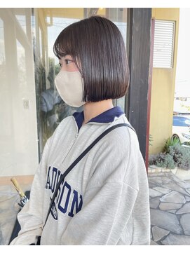 シャンプー ボーイ 宮崎柳丸店(SHAMPOO BOY) 切りっぱなしボブ