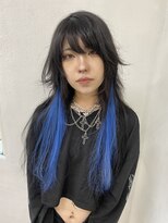 ヘアー アレス(hair ales) デザインカラー、ポイントエクステ、インナーカラーY2K