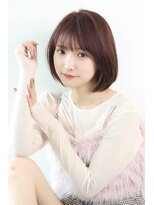 オーロ 武庫之荘店(ORO) ナチュラルボブ/艶ブラウン/シースルーバング/美髪/イメチェン