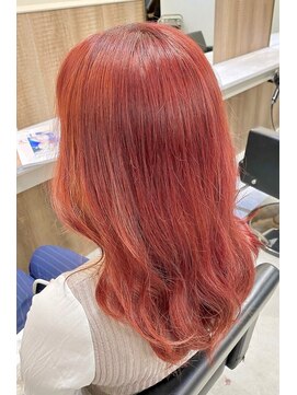 エイト 博多店(EIGHT hakata) 韓国風派手髪チェリーピンク