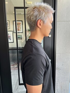 メゾン アヴァロ(Maison Avallo) シルバーベージュのスパイキーショート