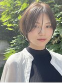 ★大人可愛い30代40代50代小顔ハンサムショートボブウルフカット