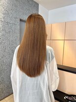 ビームズヘア 藤が丘店(Bee Ms HAIR)&nbsp;サラツヤロングベージュカラーブリーチしない透明感カラー