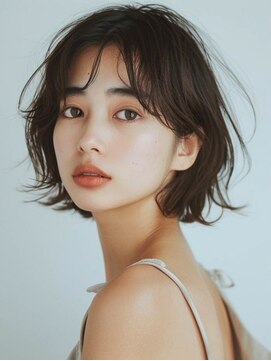 フレイムス 高崎(Frames) 20代30代40代★大人可愛いモテ髪ナチュラルウェーブ外ハネボブ