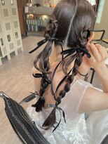 ハイプ(HYPE)&nbsp;【藤沢/辻堂】ヘアセット/ヘアアレンジ/編みおろし/リボン