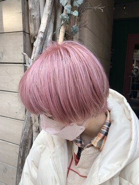 ハンモックヘアーサロン ココナ(Hammock Hair Salon COCONA) ハイブリーチ×ピンクベージュ