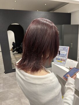 ジル(JILL) レッドブラウン×ミディアムウルフ