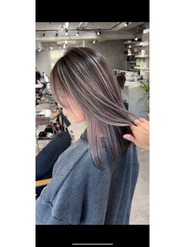 アポロ 横浜駅店(apollo) レイヤーボブハイライトブリーチレイヤーハイトーングレージュ