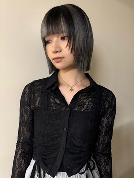 ノラ シブヤ(NORA) ブロックカラー/顔まわりカット/デザインカラー/寒色カラー