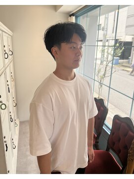 アビント バイ レシッド 武蔵小杉(abinto by rcid) 刈り上げセンターパートメンズショートフェザーショート