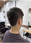 スパイキーショート×カーキカラー